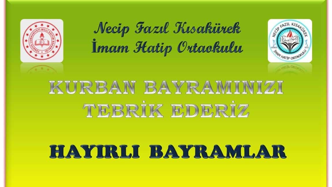 Kurban Bayramınız Mübarek Olsun.